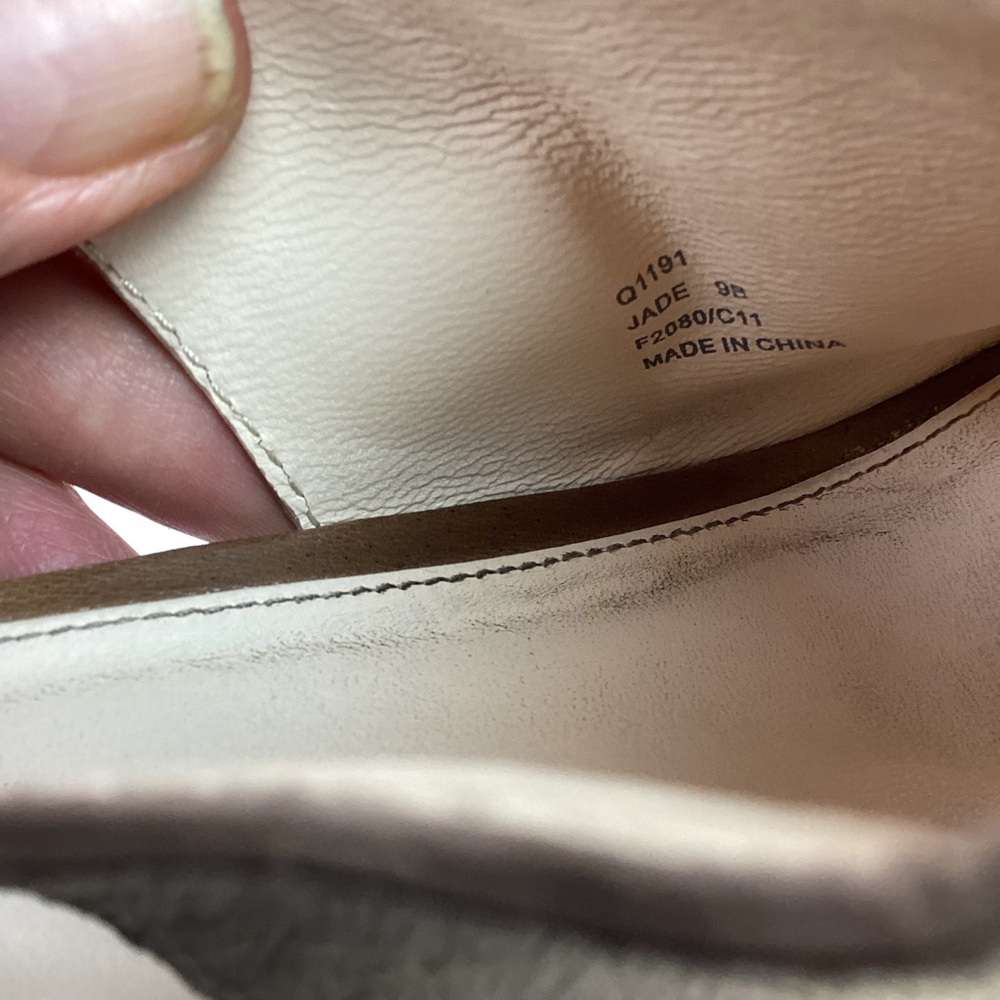 Coach Jade Wedge Slingback Leather Open Toe Sandal Tan A3293 - Picture 12 of 14